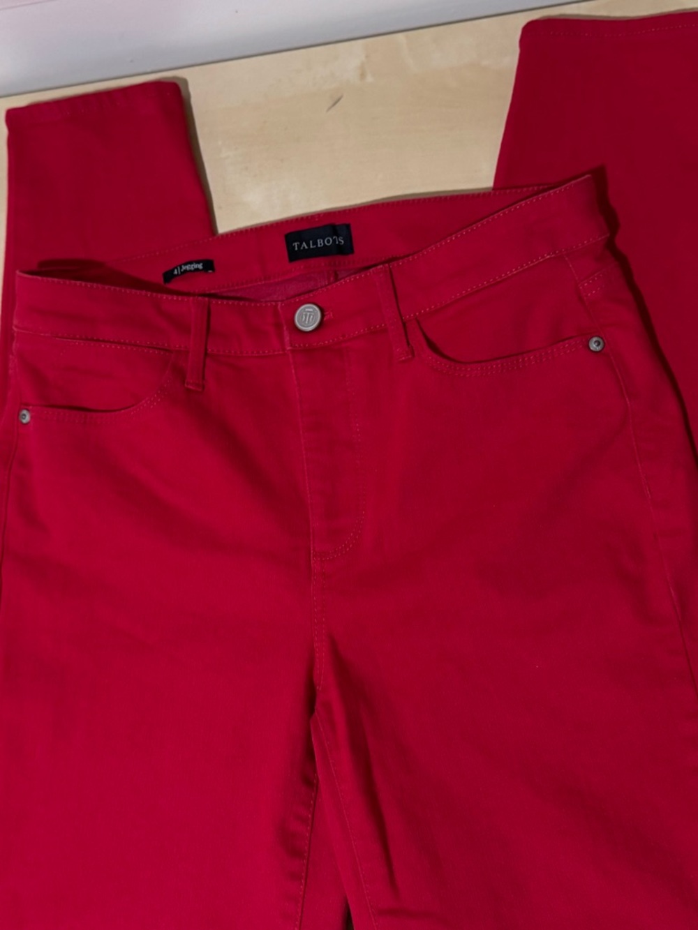 Talbots Women's Bright Red Jegging Jeans size 4